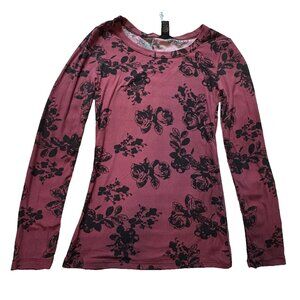 Rue21 Women's Junior's Burgundy Long Sleeve Top Shirt Size S